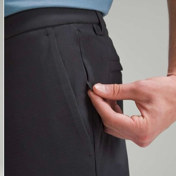 Lululemon Men’s ABC Slim-Fit Trousers Warpstreme in Obsidian Gray, Size 34x30 - Picture 5 of 13